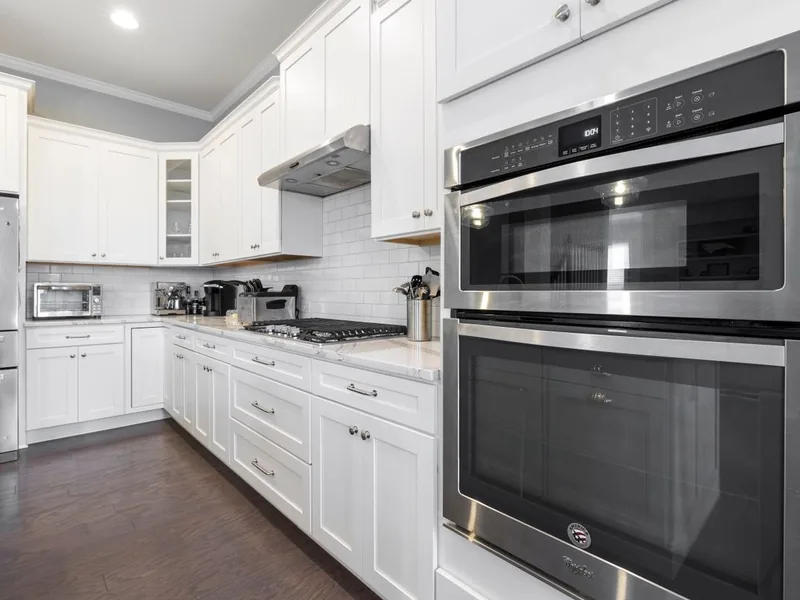 Built-in ovens in a modern kitchen